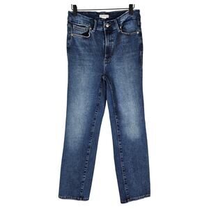 GOOD AMERICAN WOMEN'S FALL 23 INDIGO316 BLUE STRAIGHT LEG JEANS – SIZE 6-12